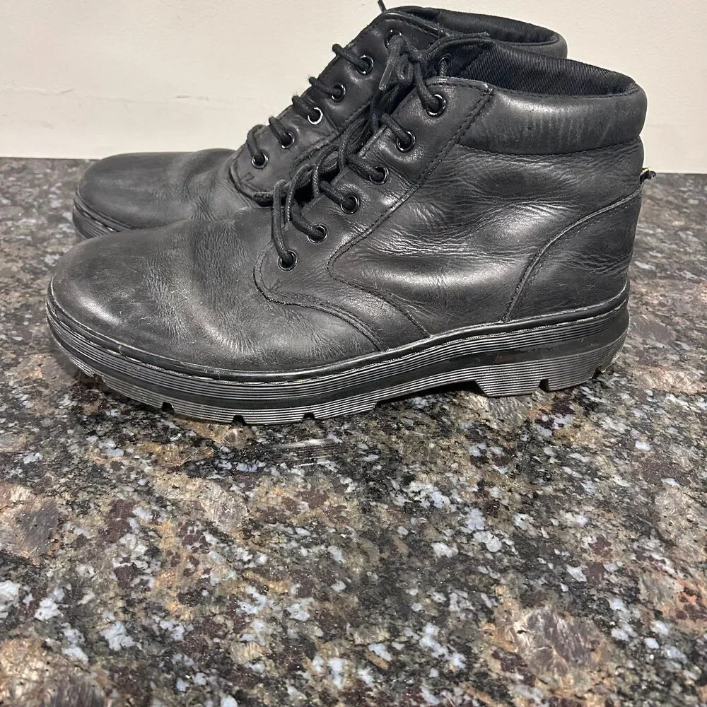 Dr. Martens Bonny Leather Black Chukka Utility Boots Mens 10 JY004 KM07Y